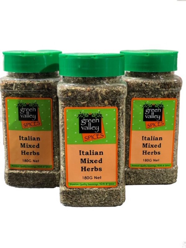 Shaker Jar Seasonings Italian Mixed Herbs 180g Green Valley Spices